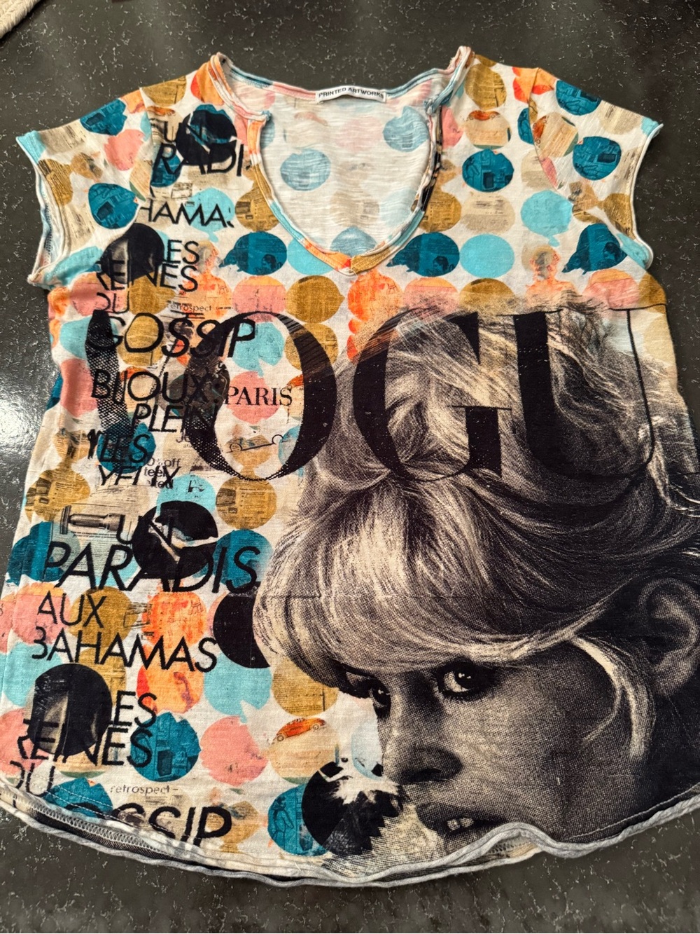 Made in Italy Brigitte Bardo Graphic Tee by Printed Artworks XS
